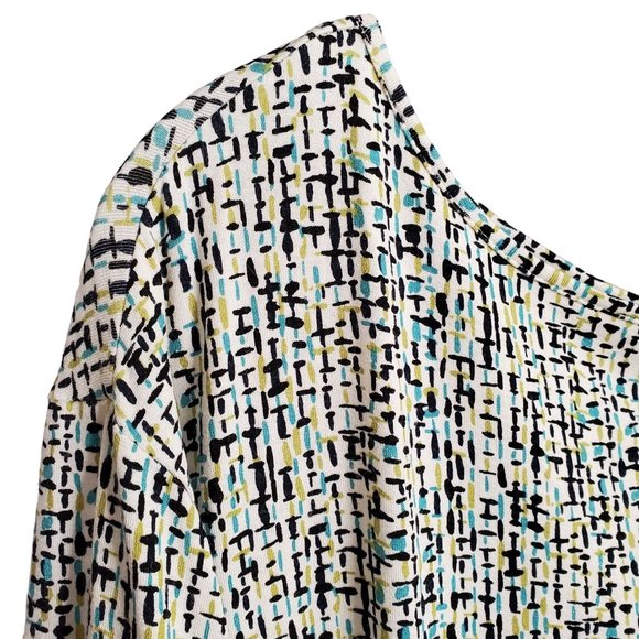 J Jill Wearever Collection Size L Shirt Jersey Knit Pullover Stretch Half Sleeve - Picture 4 of 8